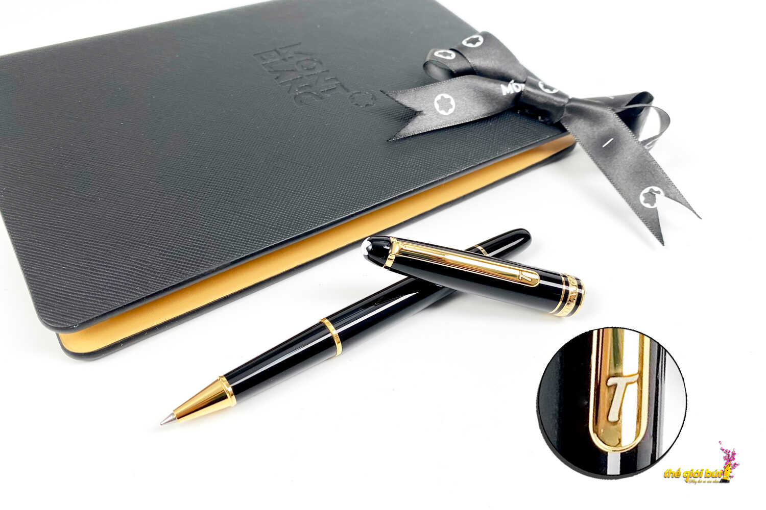 Bút dạ bi Montblanc Meisterstuck Gold Coated Rollerball Pen MB12890