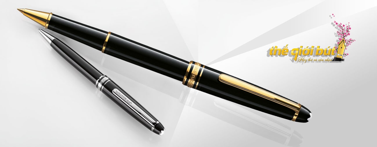 Bút dạ bi Montblanc Meisterstuck Gold Coated Rollerball Pen MB12890