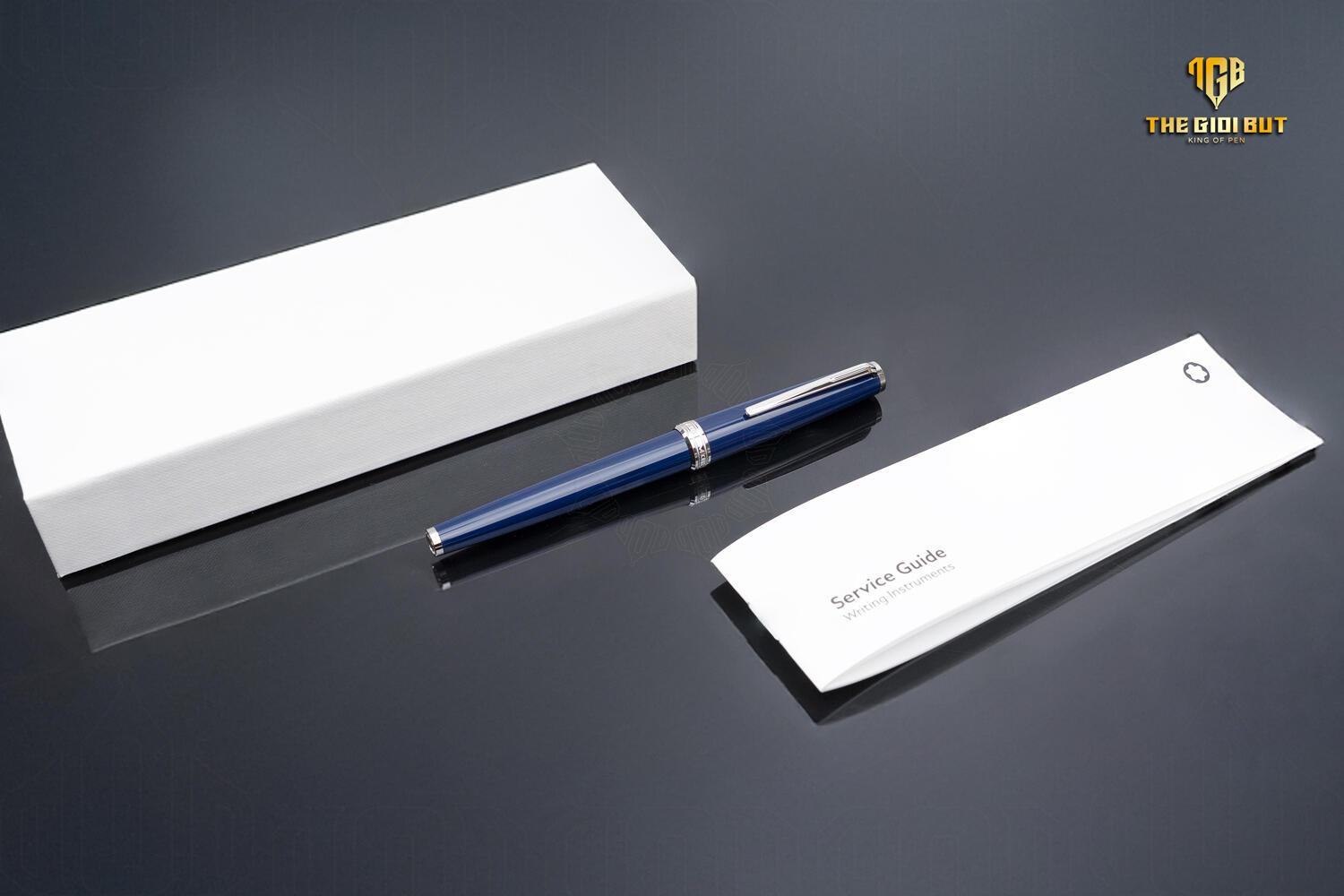 Montblanc Pix Blue Rollerball Pen Mb114809 Box