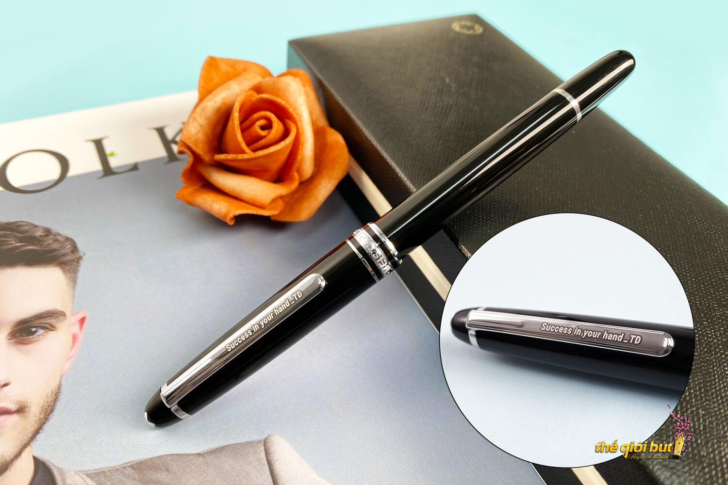 Bút dạ bi Montblanc Meisterstuck Platinum Line Classique Rollerball 2865