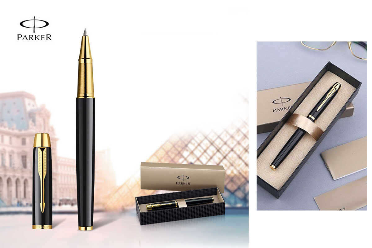 Bút dạ bi Parker IM Black Lacquer GT Rollerball S0856360