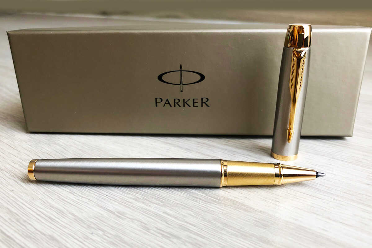 bút dạ bi Parker IM Nickel cài vàng
