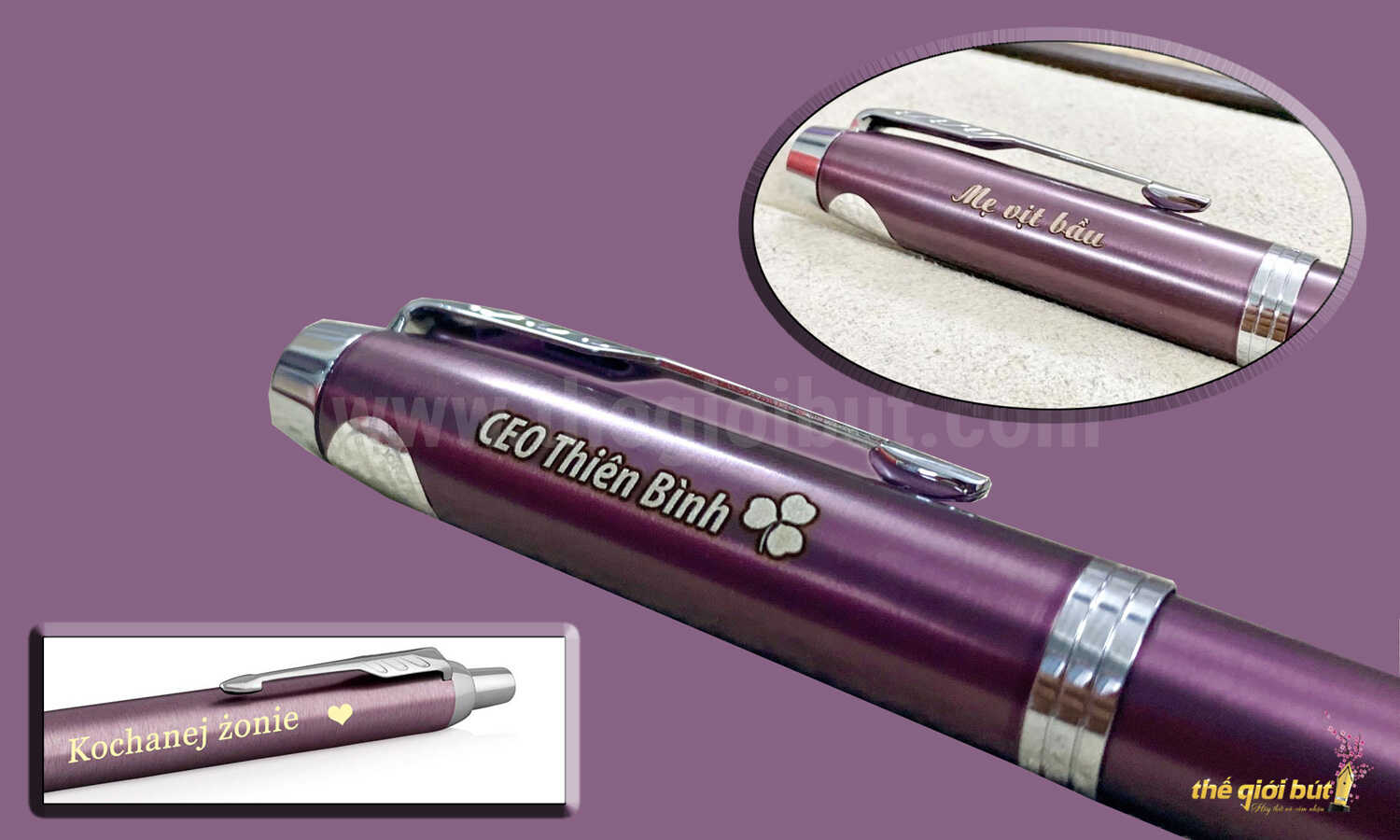 Bút bi Parker IM 2017 Light Purple CT Ballpoint Pen