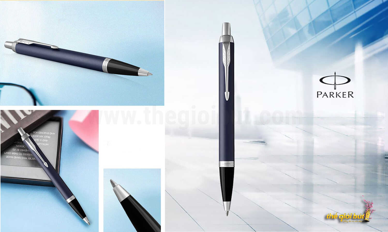 Bút bi Parker IM 2017 Matte Blue CT Ballpoint Pen 1931668