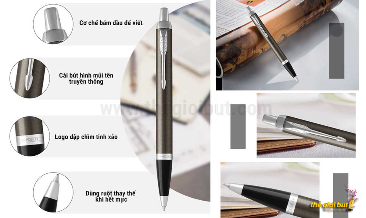 Parker IM 2017 Dark Espresso CT Ballpoint Pen 1931671
