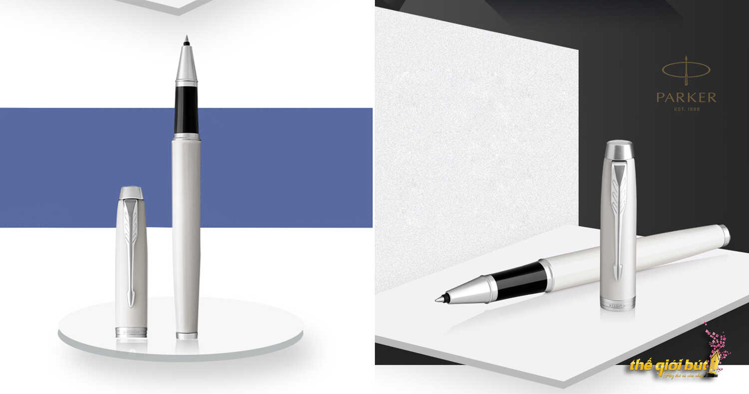Bút dạ bi Parker IM 2017 White Lacquer CT Rollerball 1931674