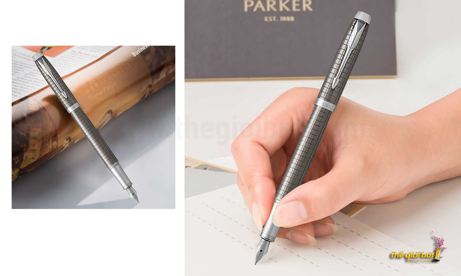 Bút máy Parker IM Premium 2017 Dark Espresso Chiselled CT Fountain Pen