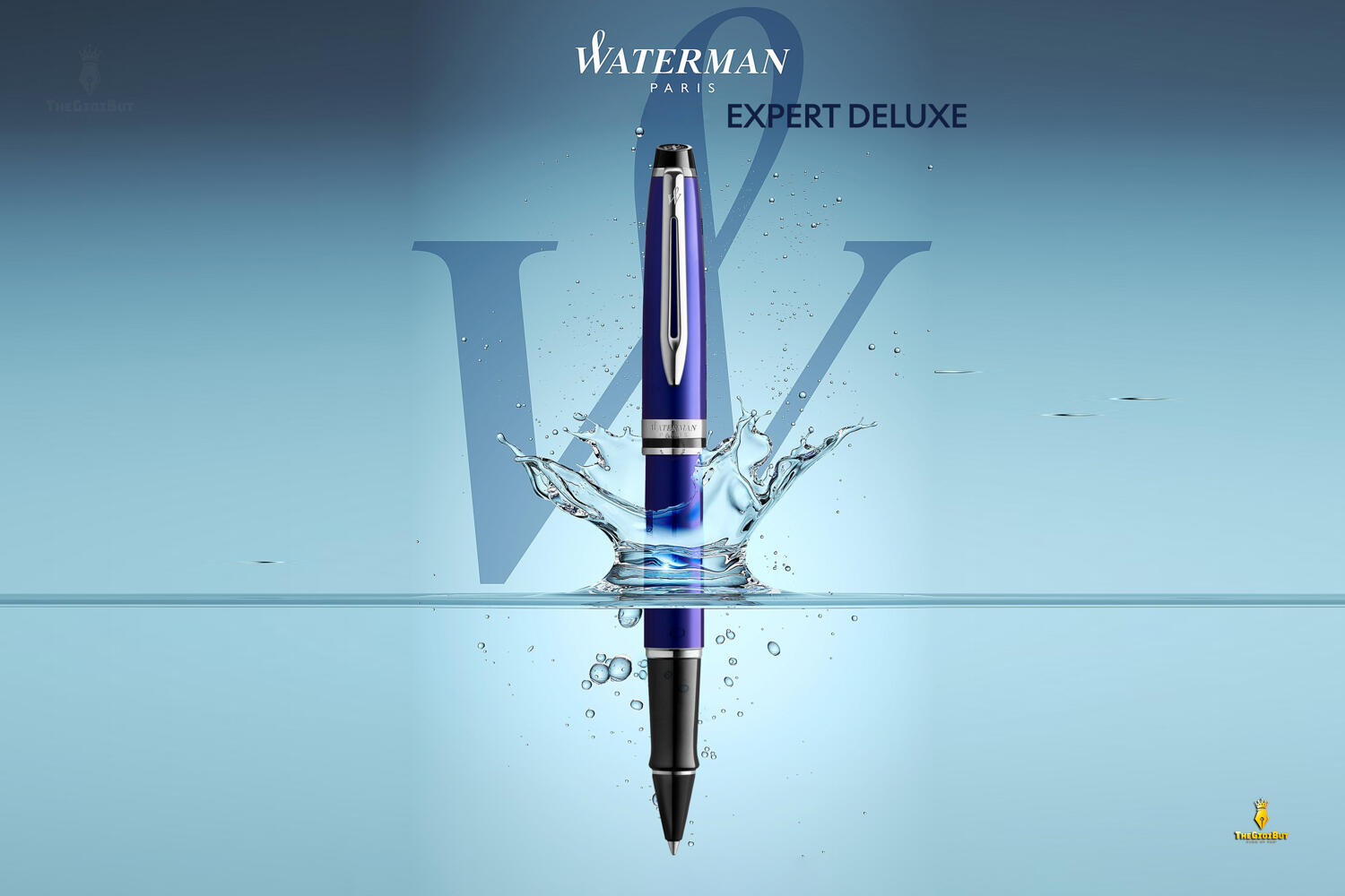 Bút dạ bi Waterman Expert 3 Blue Lacquer CT Rollerball Pen 2093458