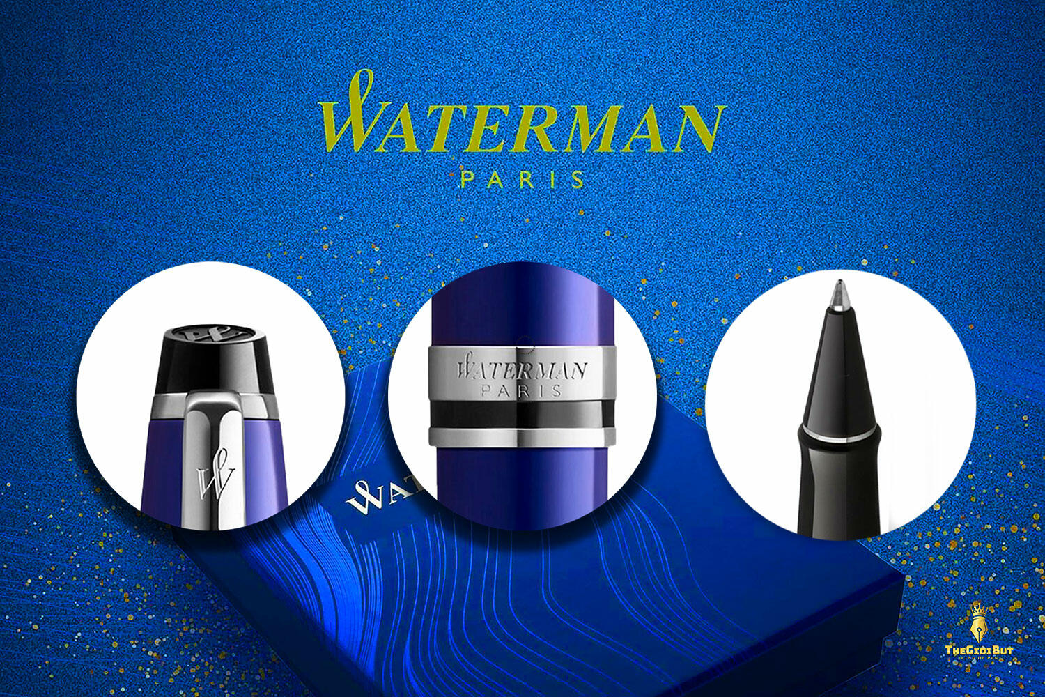 Bút dạ bi Waterman Expert 3 Blue Lacquer CT Rollerball Pen 2093458