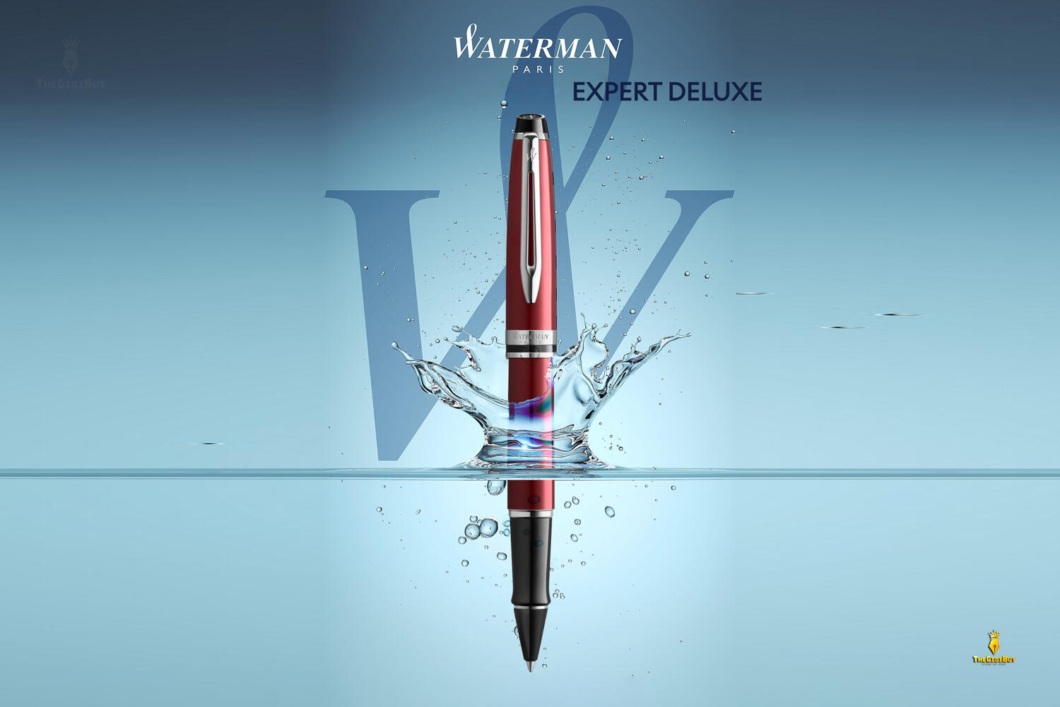 Bút dạ bi Waterman Expert 3 Dark Red Lacquer CT Rollerball Pen 2093652