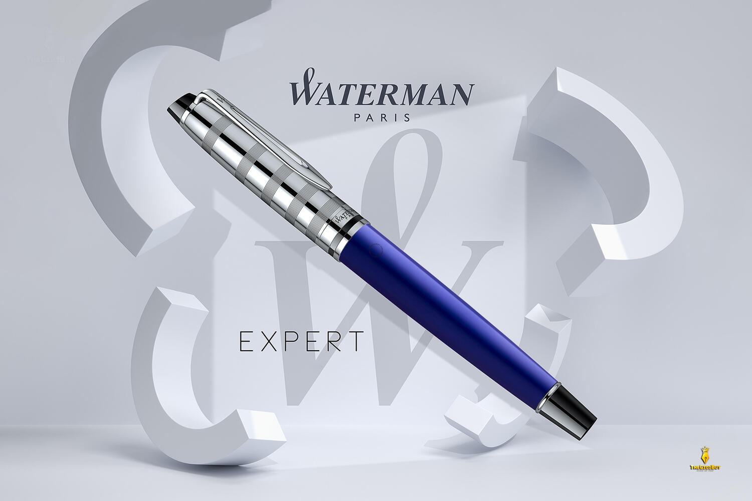 Bút dạ bi Waterman Expert 3 Deluxe Blue CT Rollerball Pen 2093656