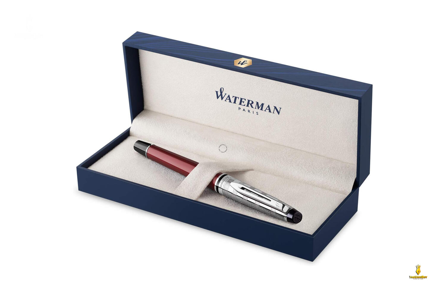 Bút dạ bi Waterman Expert 3 Deluxe Dark Red CT Rollerball Pen 2093660