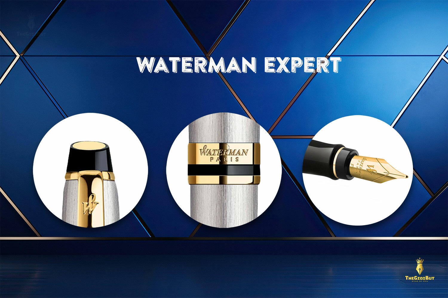 Bút máy Waterman Expert Stainless Steel GT Fountain Pen S0951960