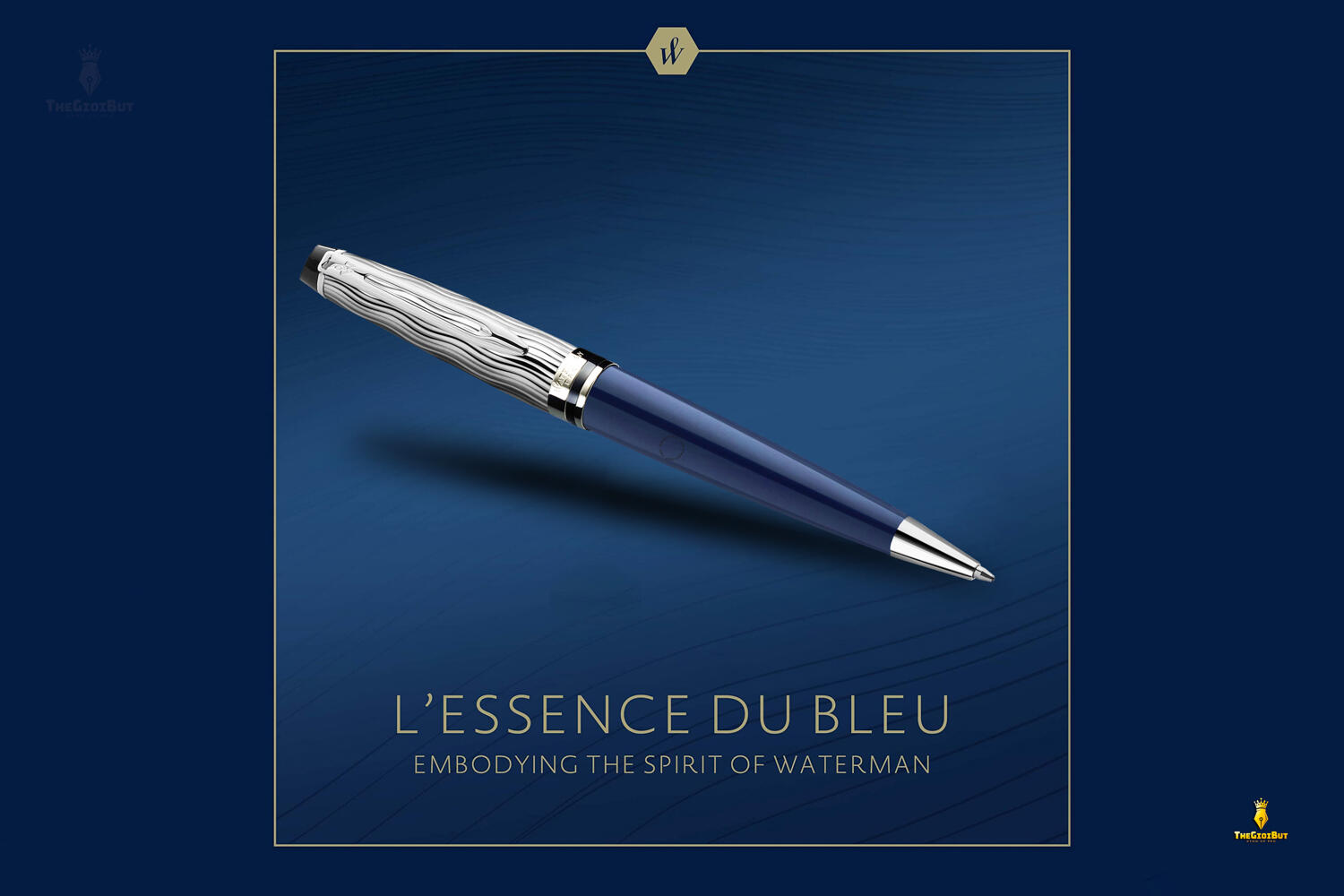 Bút bi Waterman Expert Lessence Du Bleu Lacquer CT Ballpoint Pen 2166466