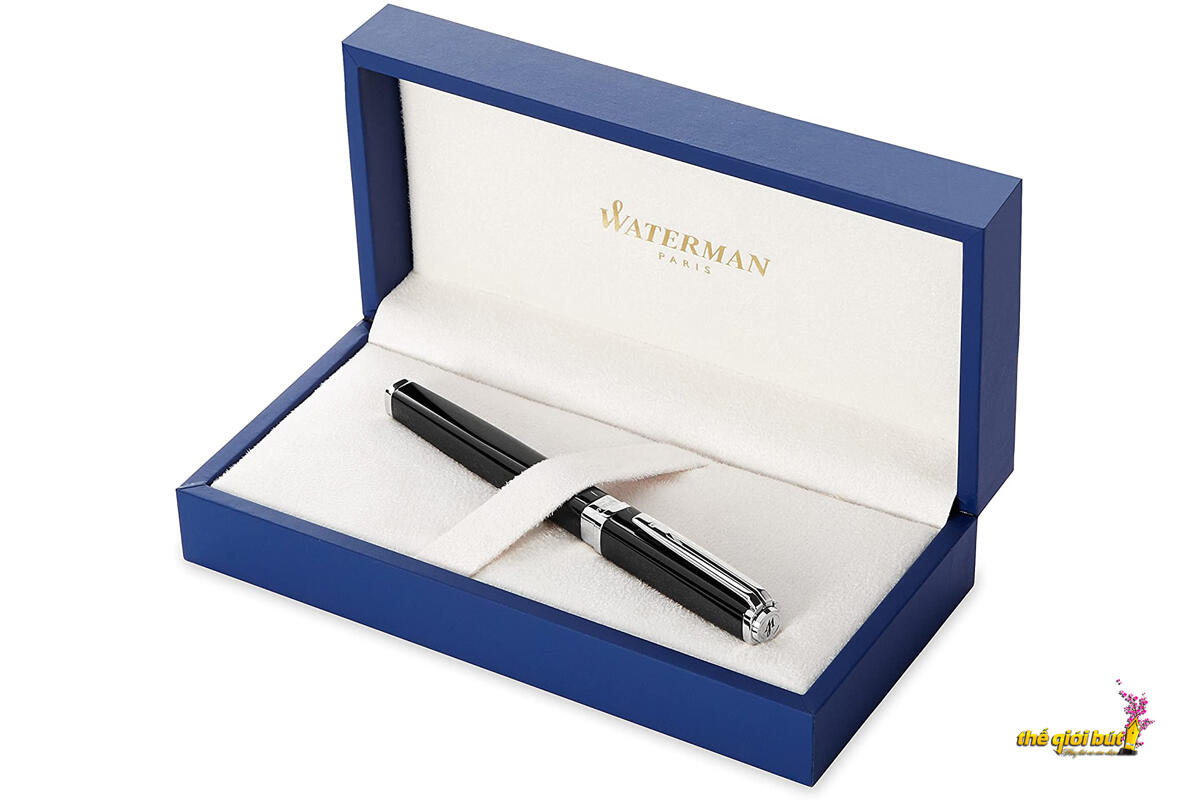 Bút máy Waterman Exception Slim Black CT Fountain Pen S0637010