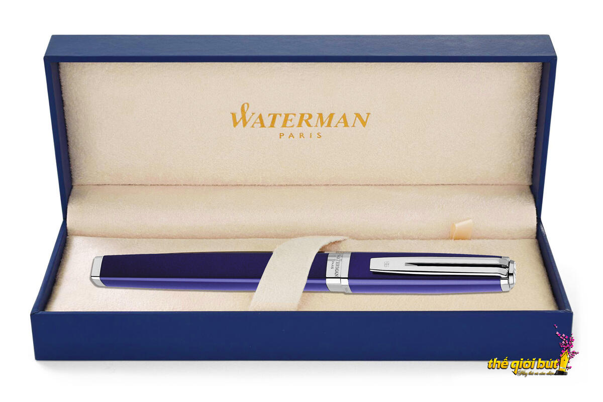 Bút máy Waterman Exception Slim Blue CT Fountain Pen S0637090
