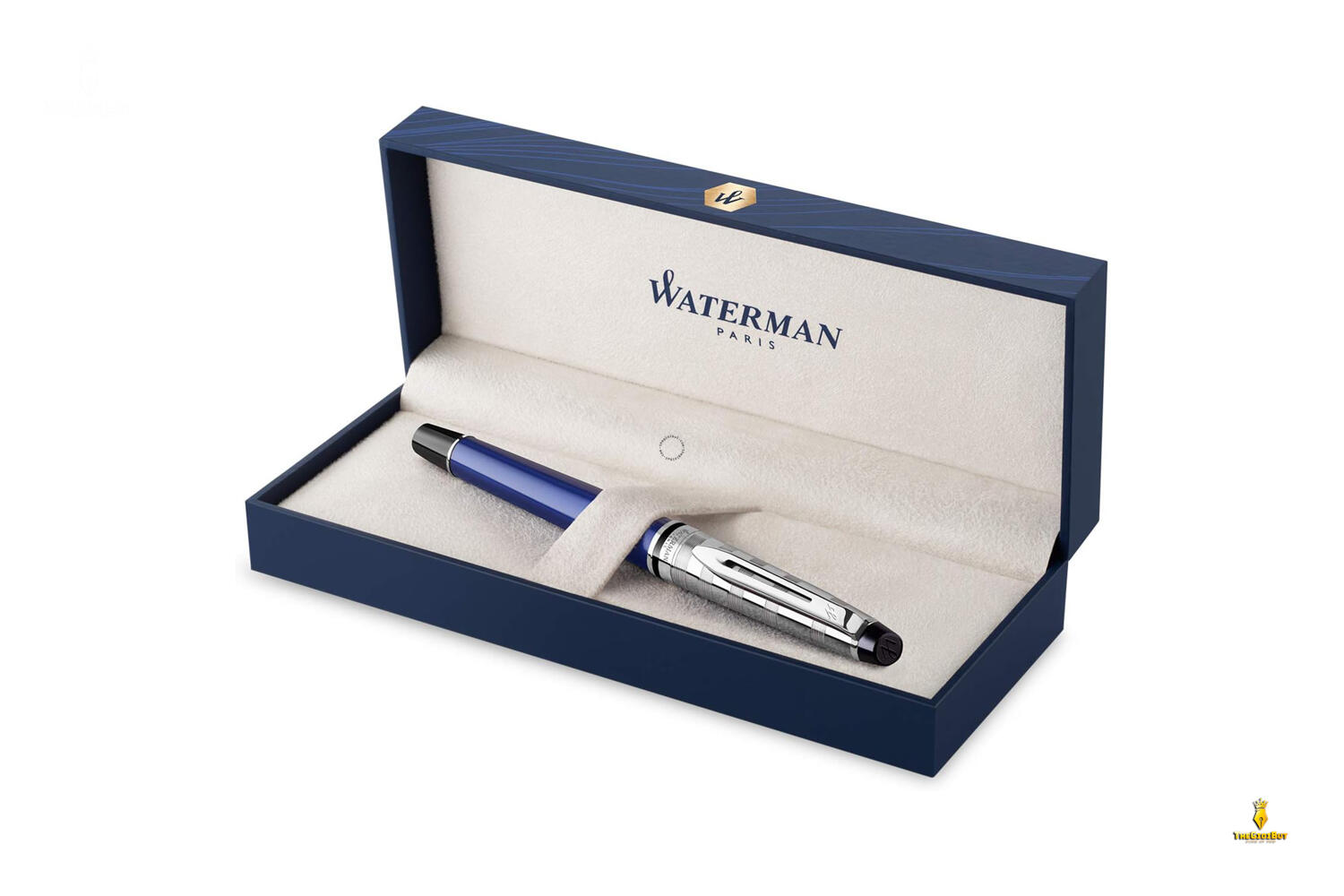 Bút dạ bi Waterman Expert 3 Deluxe Blue CT Rollerball Pen 2093656