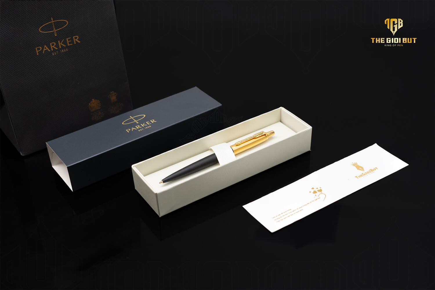 Parker Jotter 2017 Premium Bond Street Black Gt Ballpoint Pen 1953202 Box