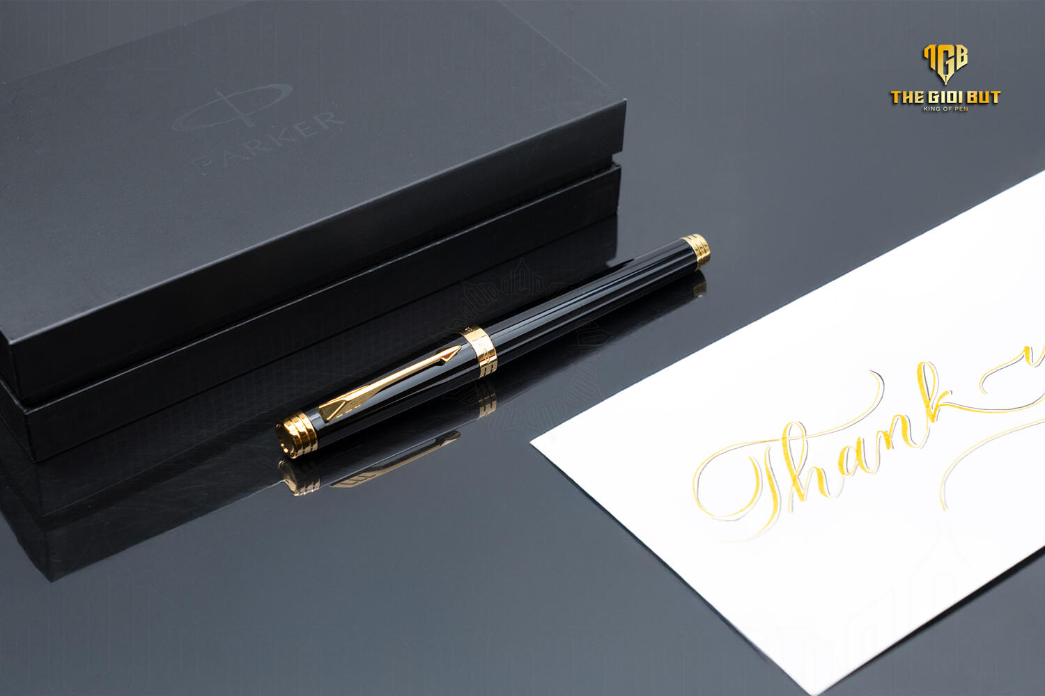 Parker Premier 2017 Black Lacquer Gt Rollerball Pen 1931411 803