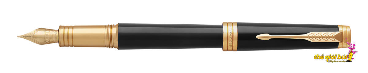 Bút máy Parker Premier 2017 Black Lacquer GT Fountain Pen 1931410