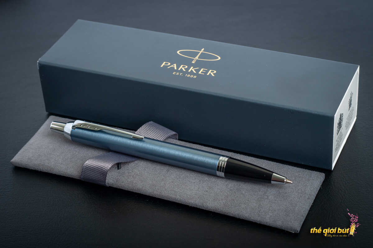 Bút bi Parker IM 2017 Light Blue Gray CT Ballpoint Pen 1931669