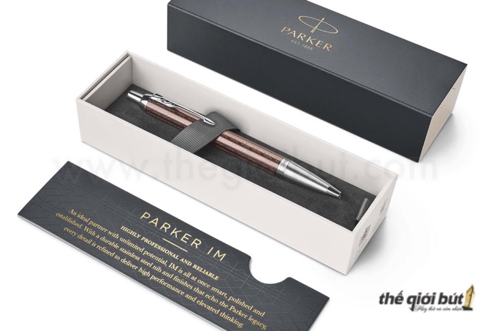 Bút bi Parker IM Premium 2017 Brown CT Ballpoint Pen 1931679