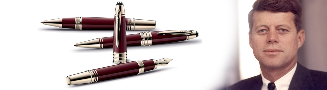 Bút máy Montblanc John F Kennedy Burgundy Special Edition Fountain Pen 118051