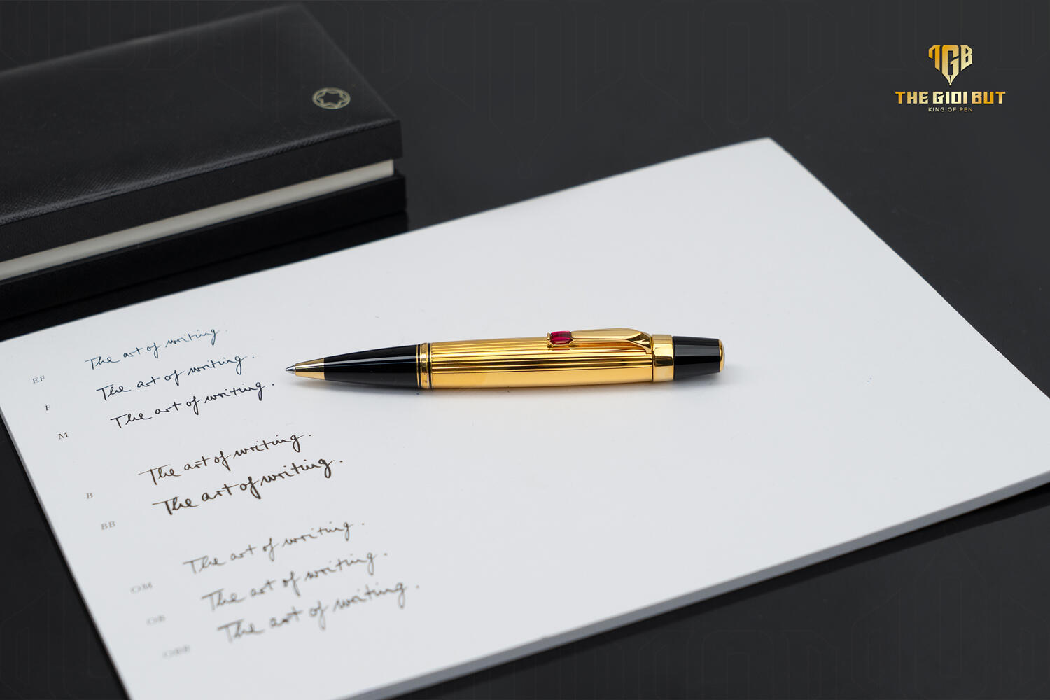 Montblanc Boheme Gold Plated Rouge Ballpoint Pen 5814 803