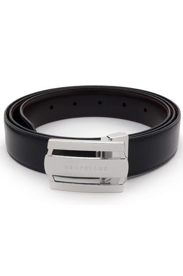Thắt lưng Montblanc Contemporary Ruthenium Reversible Black/Brown Leather Belt 103431