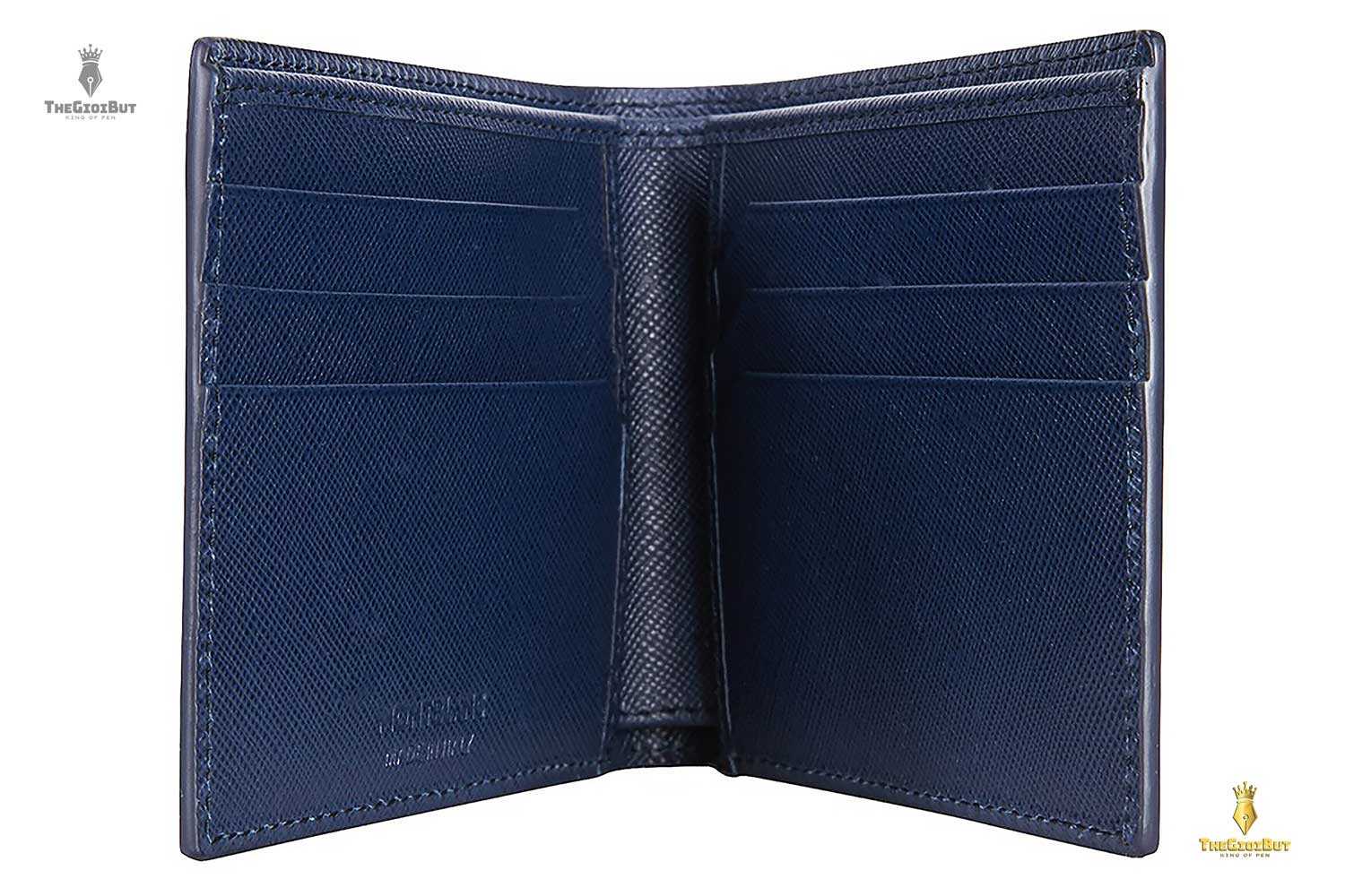 Ví da Montblanc Sartorial 6cc Indigo Wallet MB113217