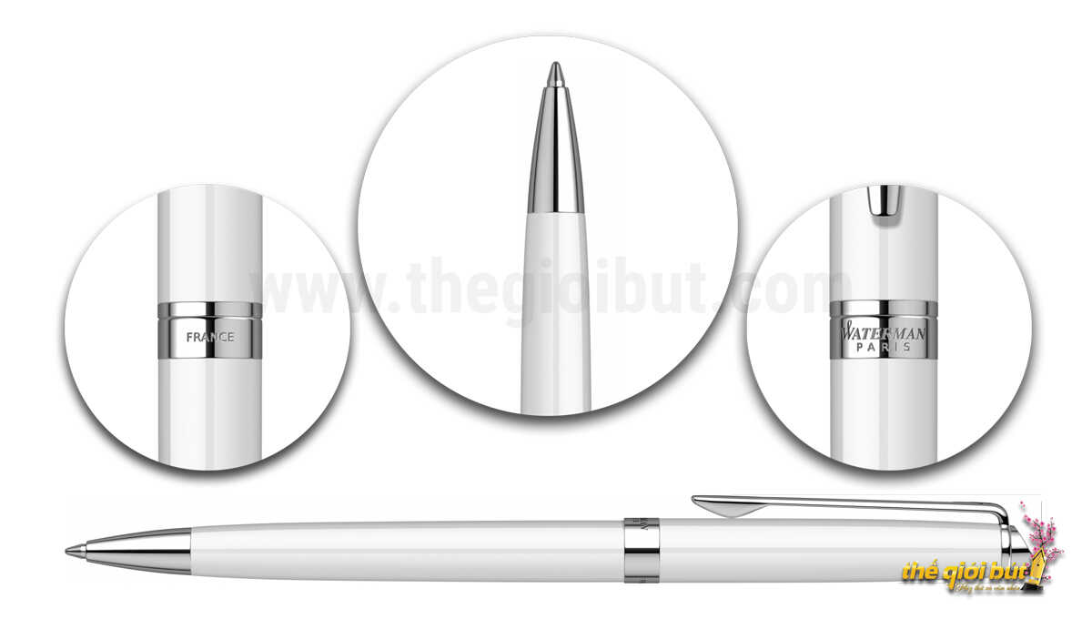 Bút bi Waterman Hemisphere Essential White Ballpoint Pen