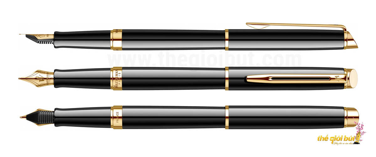 Bút máy Waterman Hemisphere Essential Black GT Fountain Pen