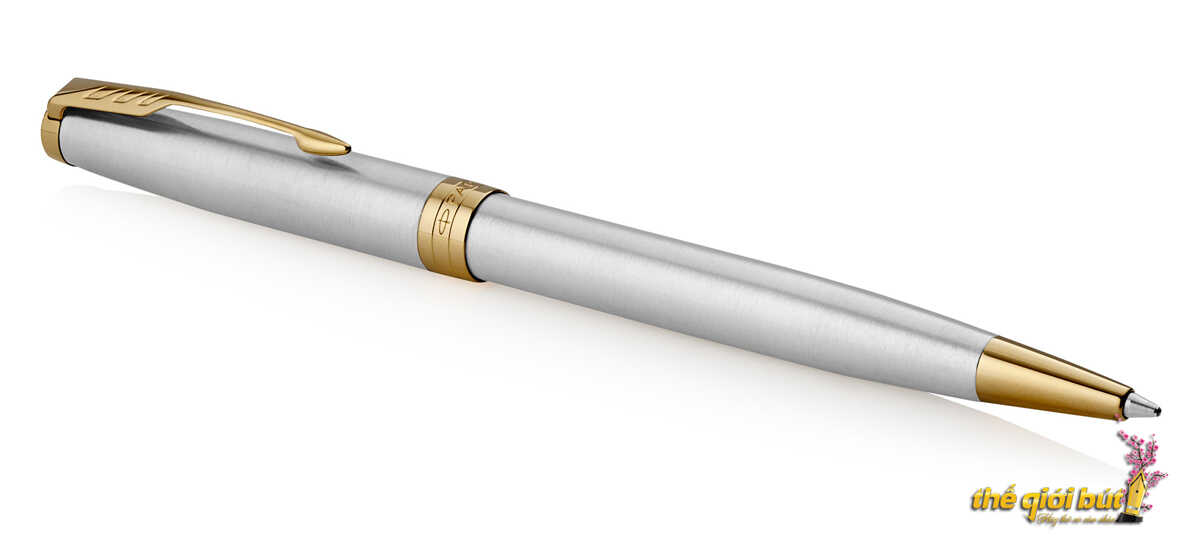 Bút bi Parker Sonnet Stainless Steel GT Ballpoint Pen 1931507