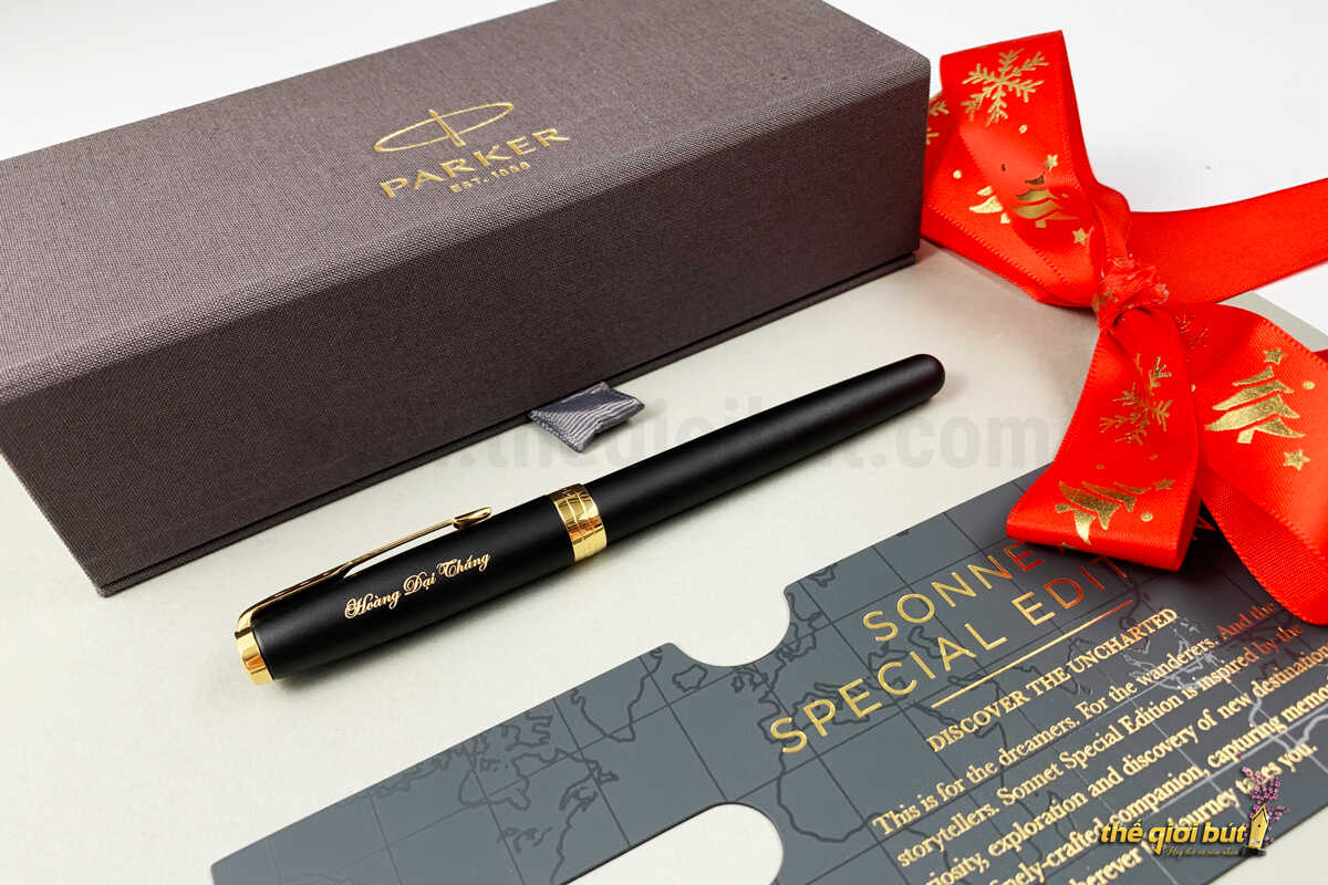 Bút dạ bi Parker Sonnet Matte Black GT Rollerball