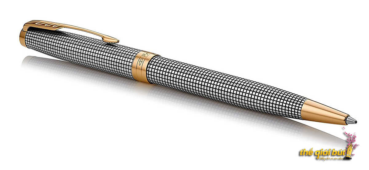 Parker Sonnet Chiselled Silver GT Ballpoint Pen 1931492