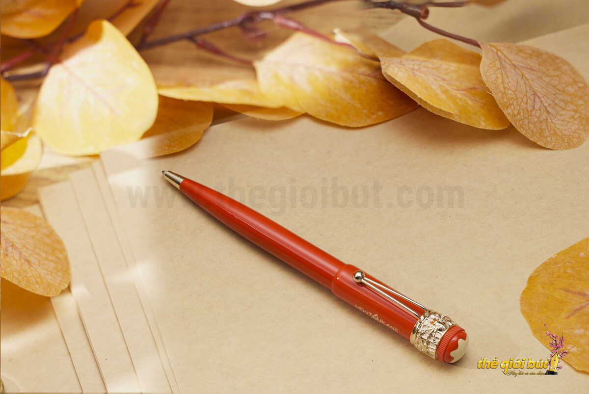 Bút bi Montblanc Heritage Spider Metamorphosis SE Coral Ballpoint Pen