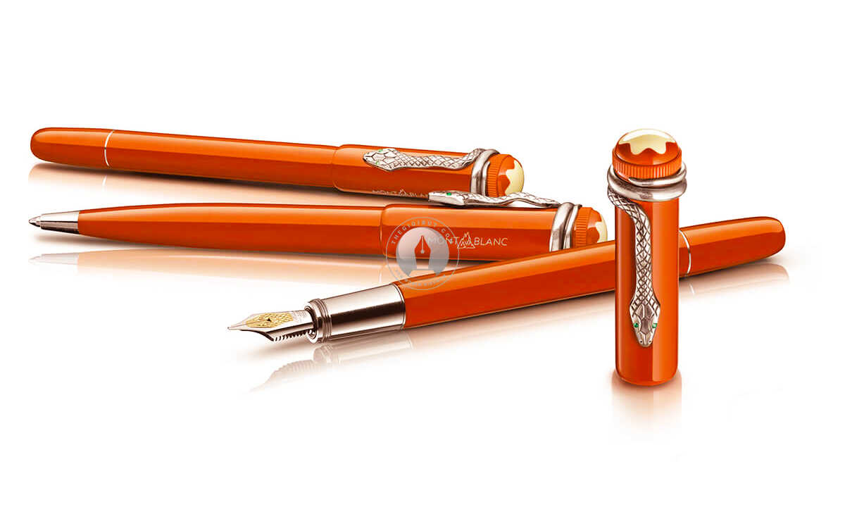 Bút dạ bi Montblanc Heritage Rouge Et Noir Special Edition Coral Rollerball