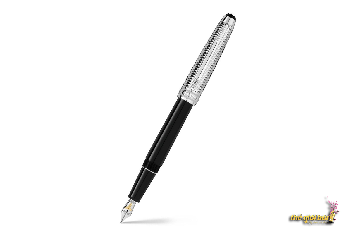 Bút máy Montblanc Meisterstuck Doue Geometry Platinum Fountain Pen MB118078 