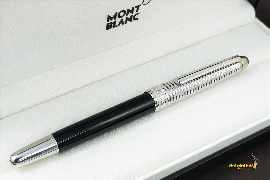 Bút máy Montblanc Meisterstuck Doue Geometry Platinum Fountain Pen MB118078 