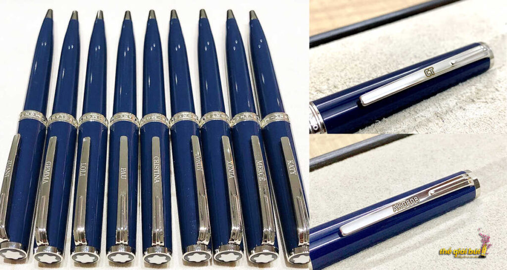 Bút bi Montblanc Pix Blue Ballpoint Pen MB114810