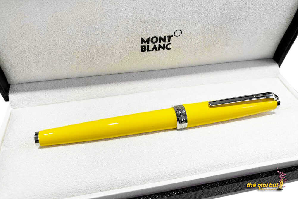 Bút dạ bi Montblanc Pix Mustard Yellow Rollerball Pen MB125240