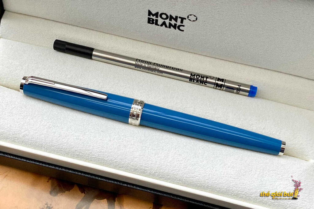 Bút dạ bi Montblanc Pix Petrol Blue Rollerball Pen MB119583