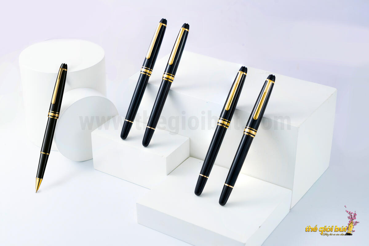 Bút dạ bi Montblanc Meisterstuck Gold Coated Rollerball Pen MB12890