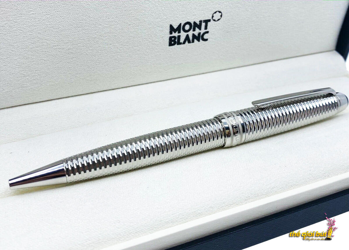 Bút bi Montblanc Meisterstuck Geometry Solitaire Midsize Ballpoint Pen 118099