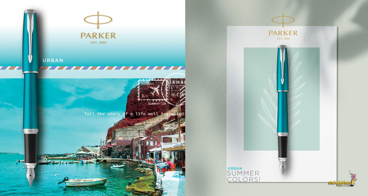 Bút máy Parker Urban 2017 Vibrant Blue CT Fountain Pen 1931602