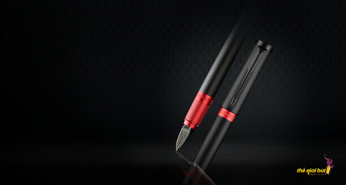 Bút dạ kim Parker Ingenuity Deluxe Black Red PVD 5th 1972069