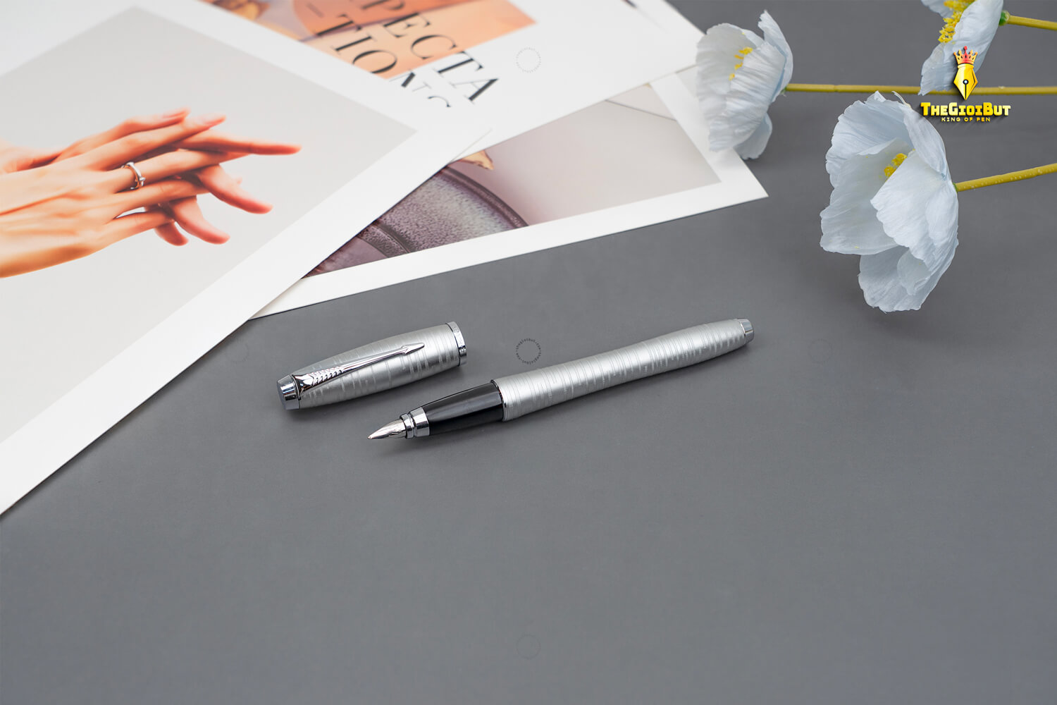 Parker Urban Premium Silver Fountain Pen 1906868 801p 2