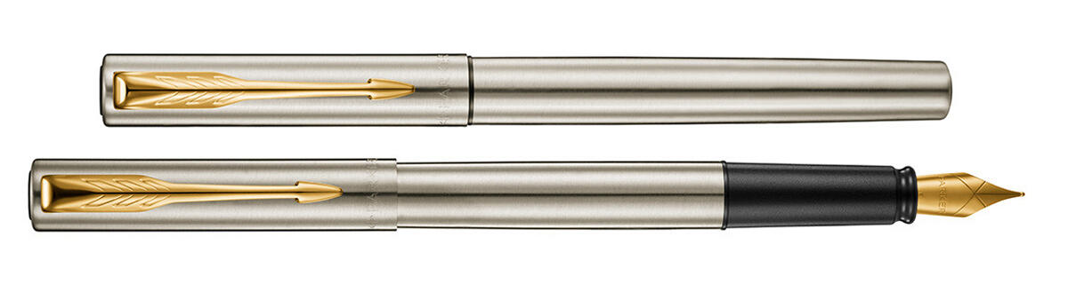 Bút máy Parker Vector XL 2021 Stainless Steel GT Fountain Pen