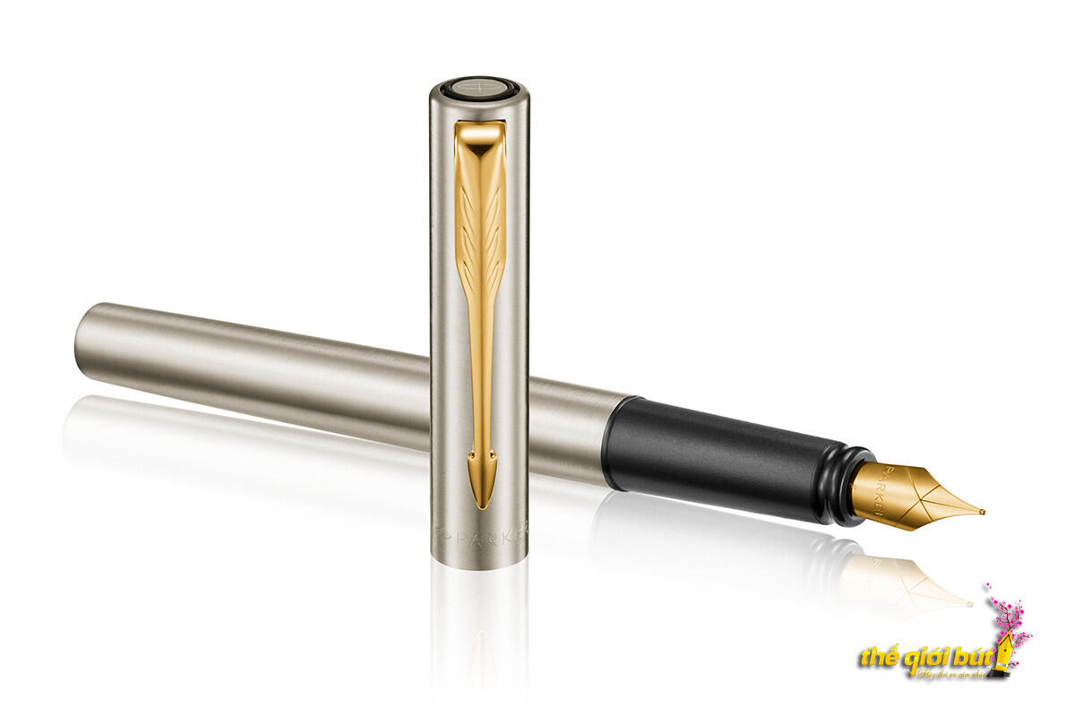 Bút máy Parker Vector XL 2021 Stainless Steel GT Fountain Pen