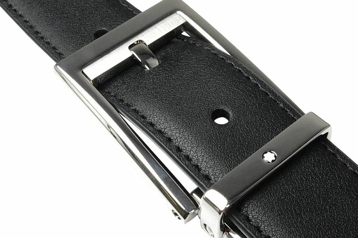 Thắt lưng Montblanc Business Leather Belt 123895